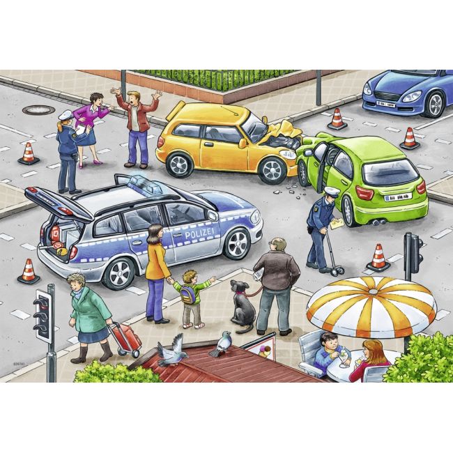 PUZZLE POLITIE, 2X12 PIESE - ARTRVSPC07578