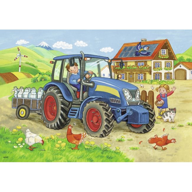 PUZZLE SANTIER CONSTRUCTII SI FERMA, 2X12 PIESE - ARTRVSPC07616