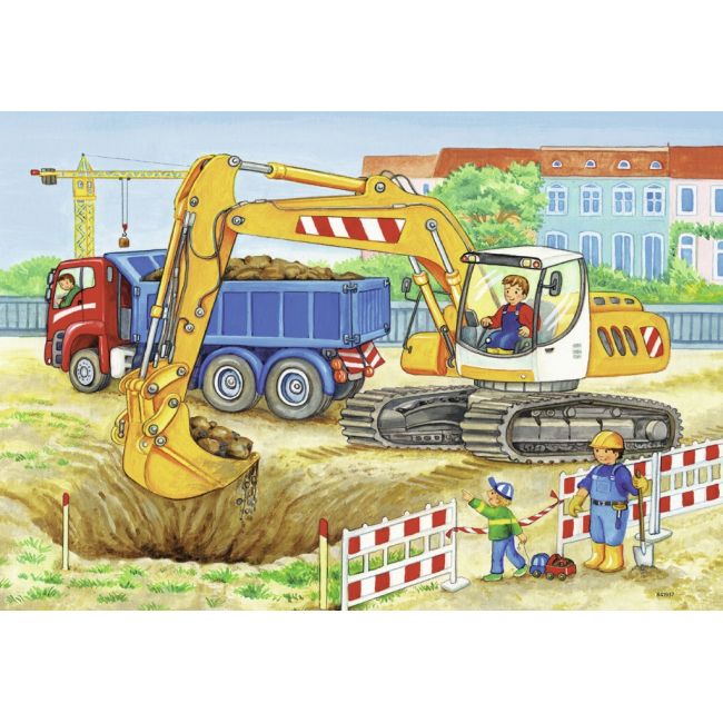 PUZZLE SANTIER CONSTRUCTII SI FERMA, 2X12 PIESE - ARTRVSPC07616