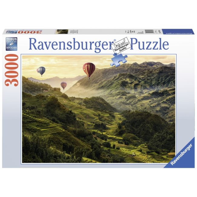 PUZZLE TERASE DE OREZ IN ASIA, 3000 PIESE - ARTRVSPA17076