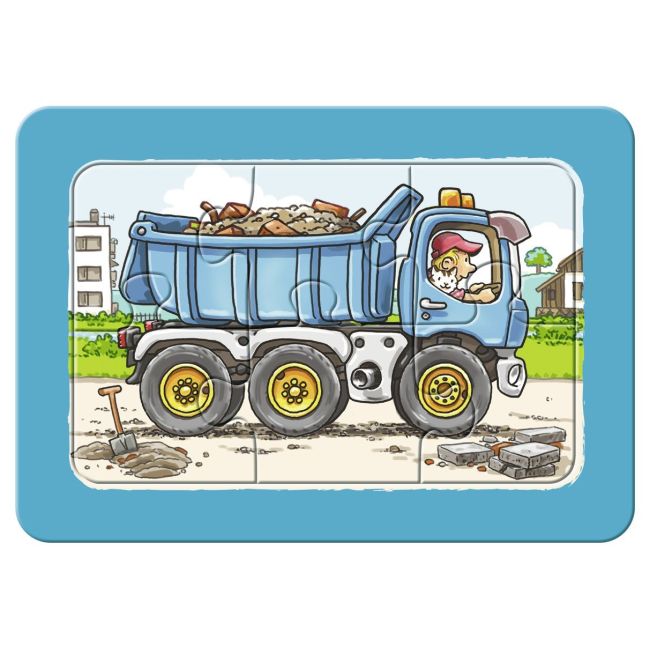 PUZZLE EXCAVATOR, TRACTOR SI BASCULANTA, 3X6 PIESE - ARTRVSPC06573