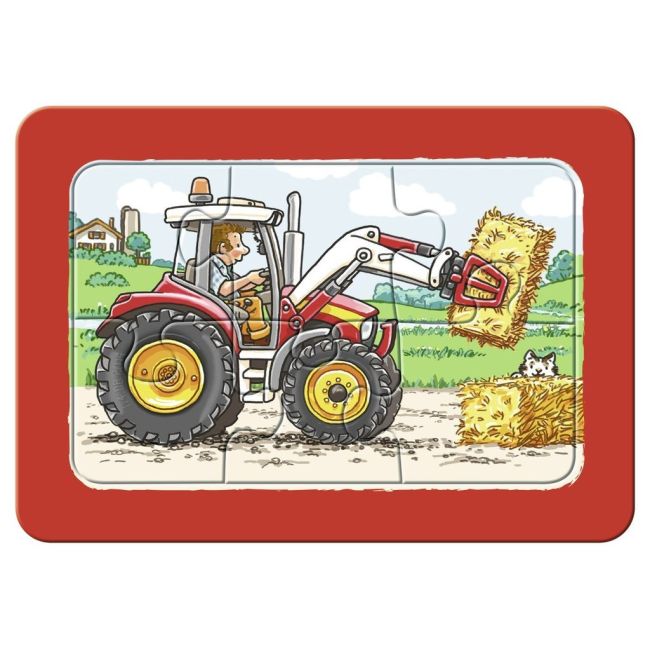 PUZZLE EXCAVATOR, TRACTOR SI BASCULANTA, 3X6 PIESE - ARTRVSPC06573