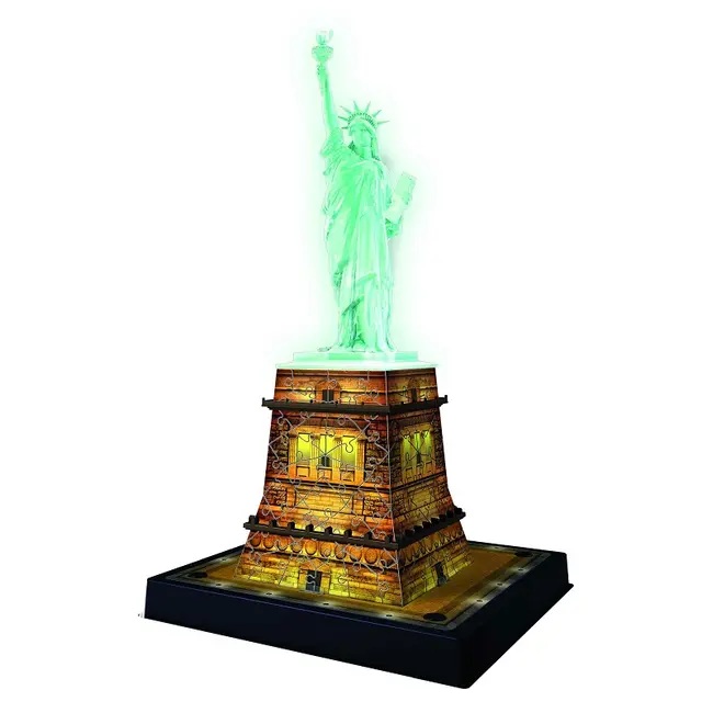Puzzle 3D Luminos Statuia Libertatii, 108 Piese - ARTRVS3D12596