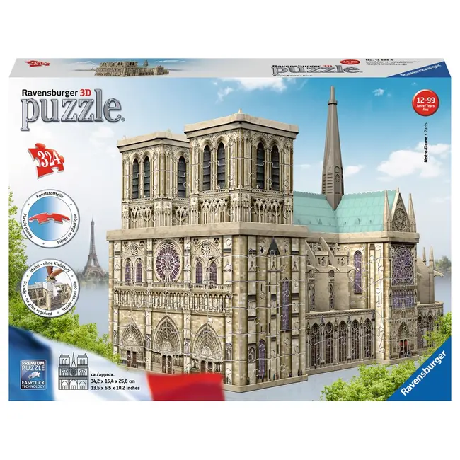 Puzzle 3D Notre Dame, 324 Piese - ARTRVS3D12523