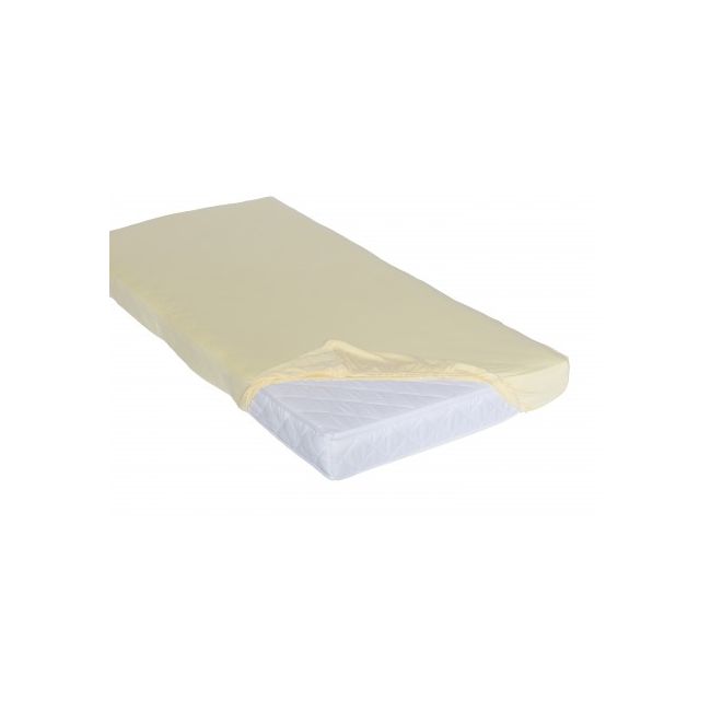 Cearsaf Din Bumbac Jersey Cu Elastic Pe Contur 120x60x15 Cm, Vanila Pjbpjb_17
