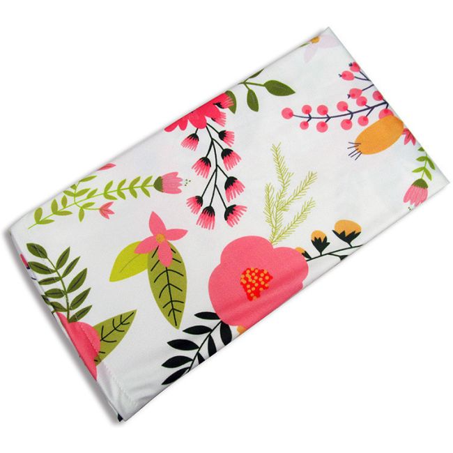 Husa multifunctionala 4 in 1- Esarfa alaptare, husa pentru cosulet auto, cos cumparaturi si scaun de masa Bambinice BN002 BBJBN002_Alb/Roz/Flowers
