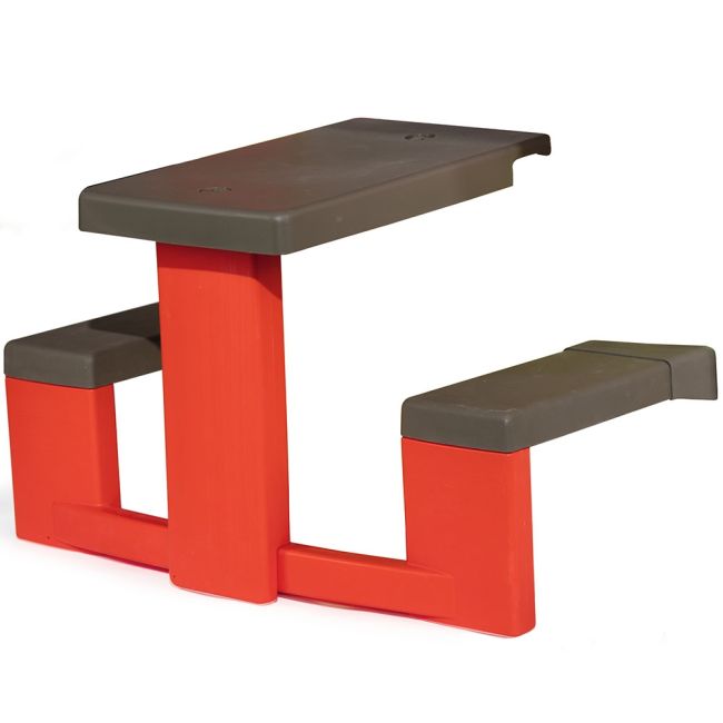 Masa de picnic cu doua banci smoby pentru casuta rosu hubs7600810902