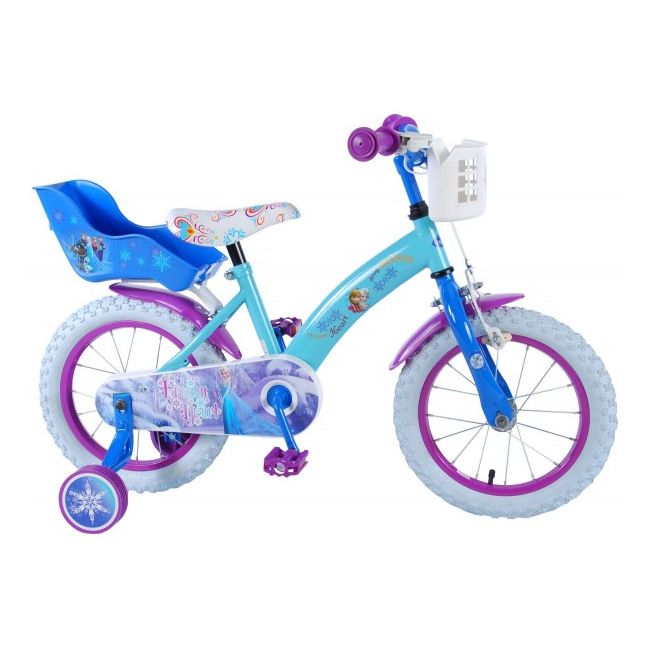 Bicicleta copii Volare cu roti ajutatoare 14 INCH Frozen partial montata - SOLVOL51461-CH