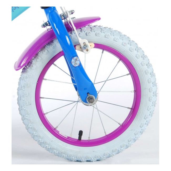 Bicicleta copii Volare cu roti ajutatoare 14 INCH Frozen partial montata - SOLVOL51461-CH