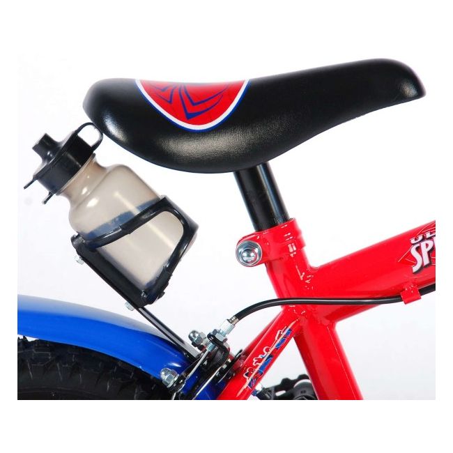 Bicicleta Volare pentru baieti 12 inch cu doua frane de mana partial montata Ultimate Spiderman - SOLVOL41254-CH-IT