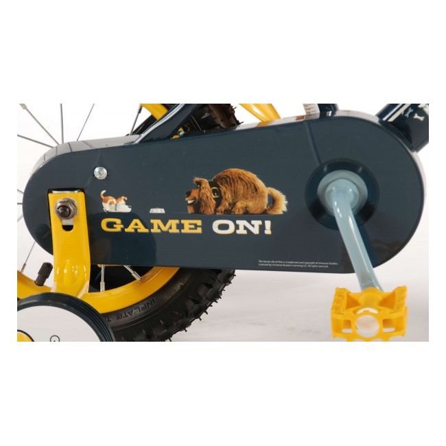 Bicicleta Volare pentru baieti 12 inch cu roti ajutatoare partial montata Puppy - SOLVOL99372