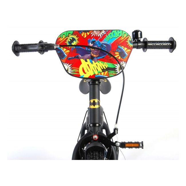 Bicicleta Volare pentru baieti 14 inch cu roti ajutatoare Batman partial montata - SOLVOL81434