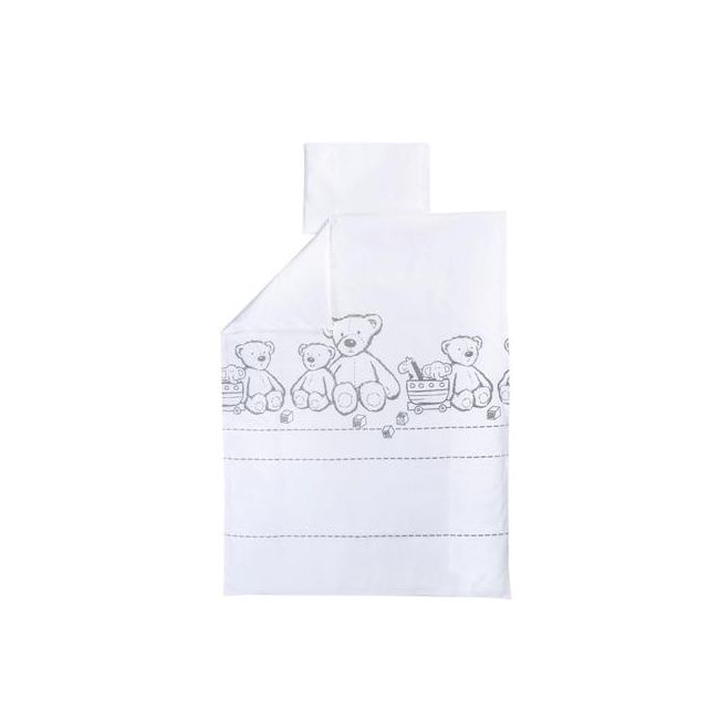 Lenjerie patut 2 piese teddy bear - 100% bumbac