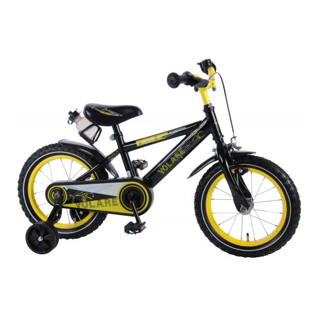 Bicicleta Volare pentru baieti 14 inch cu roti ajutatoare partial montata Freedom - SOLVOL81415