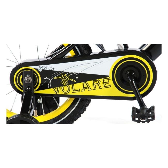 Bicicleta Volare pentru baieti 14 inch cu roti ajutatoare partial montata Freedom - SOLVOL81415