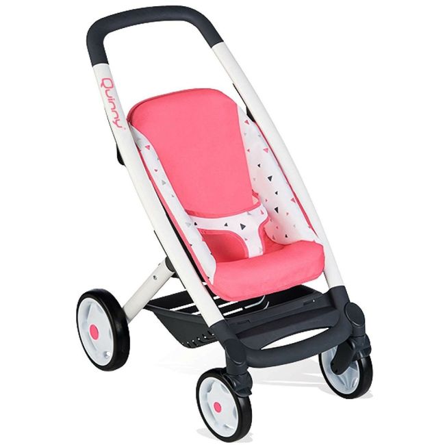 Carucior pentru papusi smoby quinny combi 3 in 1 roz hubs7600253198