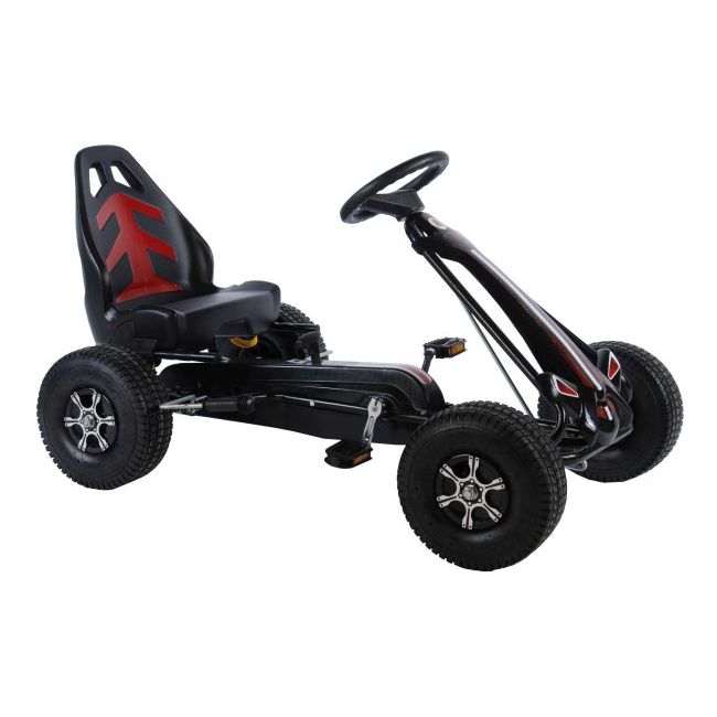 Go Kart Racing cu pedale si anvelope pneumatice partial asamblata Volare - SOLVOL643
