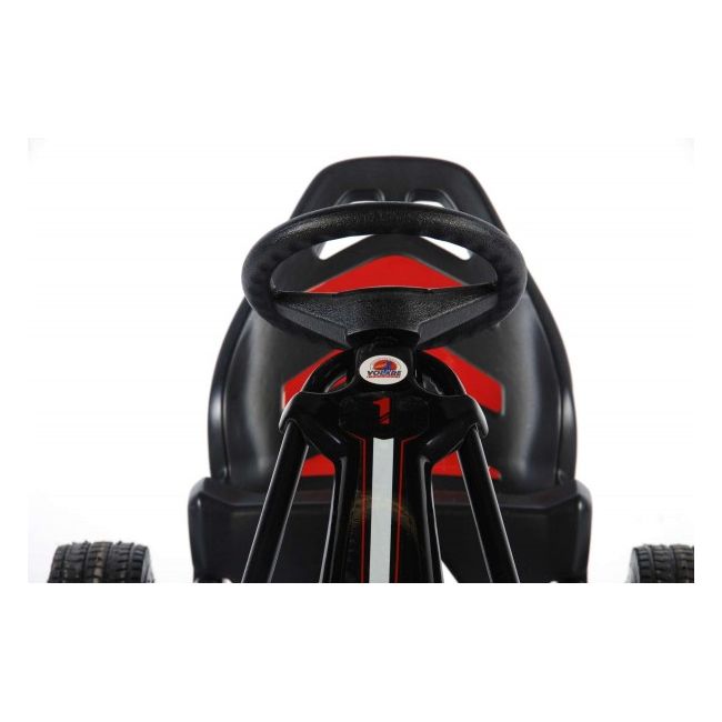 Go Kart Racing cu pedale si anvelope pneumatice partial asamblata Volare - SOLVOL643