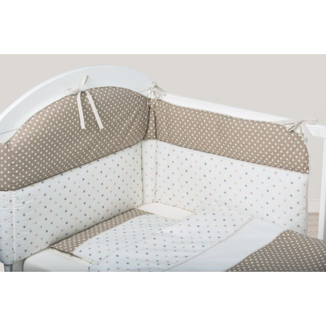 Set de pat pentru bebelusi stars and dots world - 6 piese