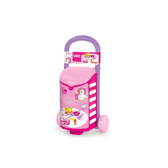 Carucior cu accesorii de bucatarie - unicorn