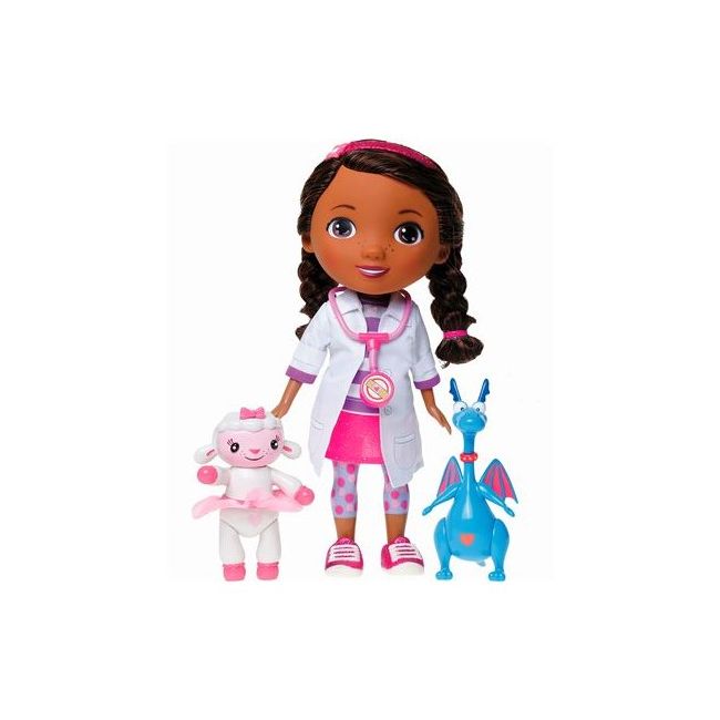 DMS Papusa Doctorita Plusica interactiva cu oita si accesorii - BKFGPZ90009