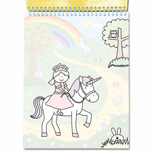 Water magic: carte de colorat unicorni