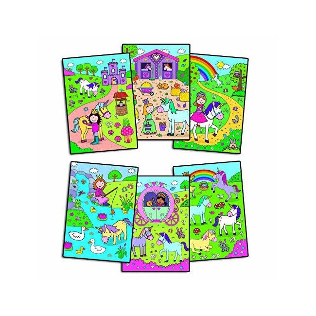 Water magic: carte de colorat unicorni