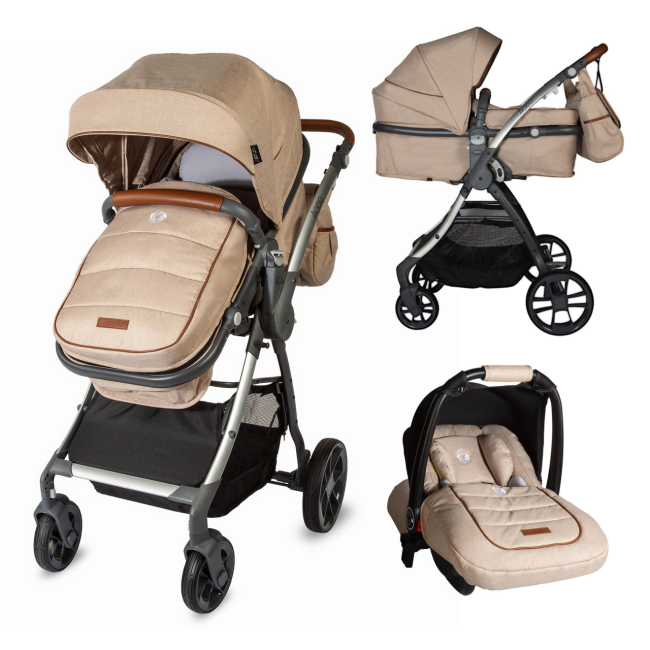 Carucior transformabil 3in1 coccolle acero bej smb339064944
