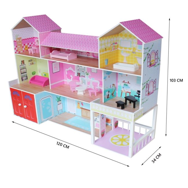 Casuta pentru papusi Mansion Manor BBXDHXVL5590