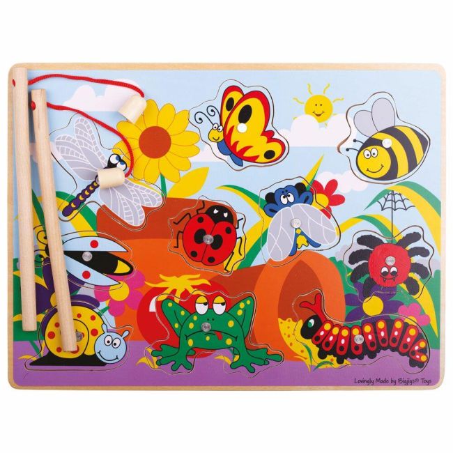 Joc de pescuit magnetic -  prietenii din gradina