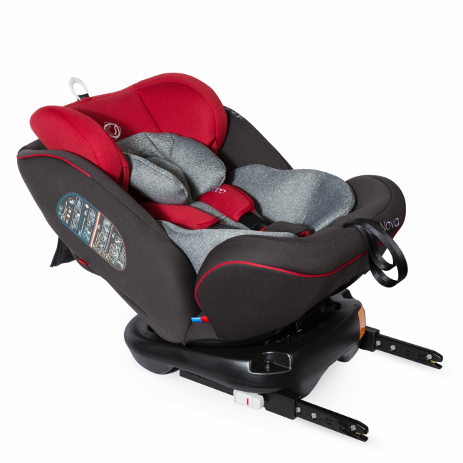 Scaun auto rotativ cu isofix grupa 0-36 kg nova rosu smb339085020