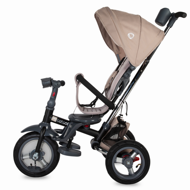 Tricicleta multifunctionala 4in1 cu sezut reversibil coccolle velo air bej smb338012644