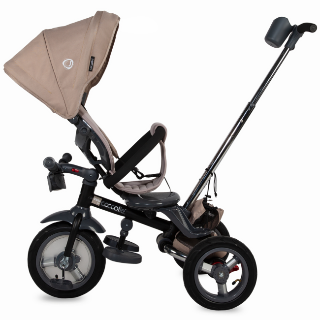 Tricicleta multifunctionala 4in1 cu sezut reversibil coccolle velo air bej smb338012644