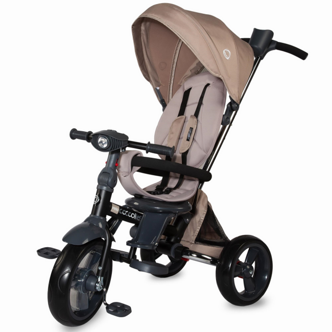 Tricicleta multifunctionala 4in1 cu sezut reversibil coccolle velo bej smb339012544
