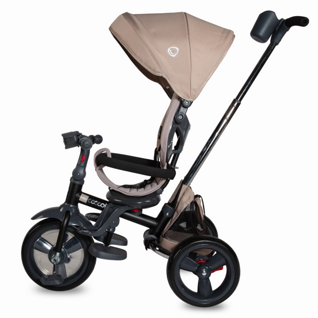 Tricicleta multifunctionala 4in1 cu sezut reversibil coccolle velo bej smb339012544