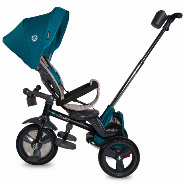 Tricicleta multifunctionala 4in1 cu sezut reversibil coccolle velo verde smb339012580