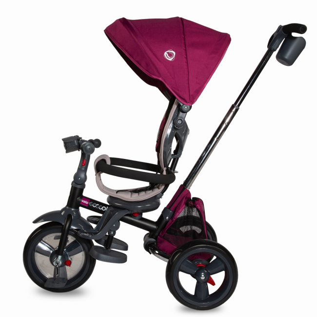 Tricicleta multifunctionala 4in1 cu sezut reversibil coccolle velo violet smb339012550