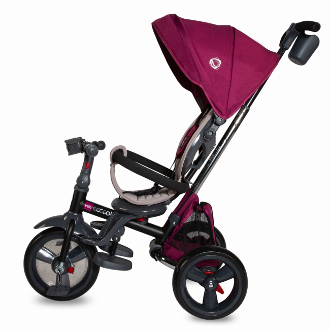 Tricicleta multifunctionala 4in1 cu sezut reversibil coccolle velo violet smb339012550