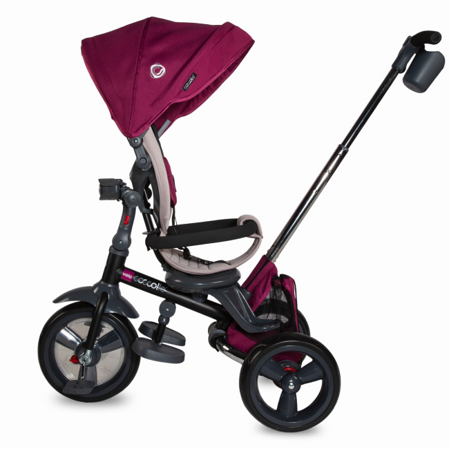 Tricicleta multifunctionala 4in1 cu sezut reversibil coccolle velo violet smb339012550