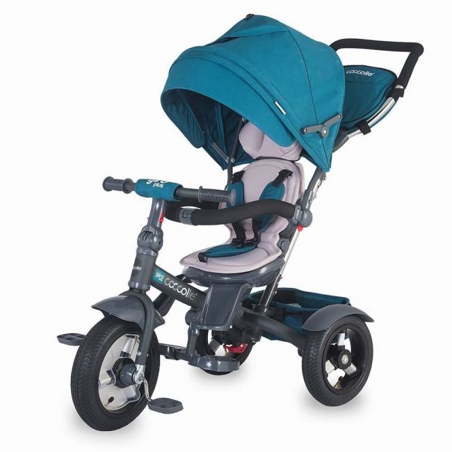 Tricicleta multifunctionala coccolle giro plus albastru smb337010630