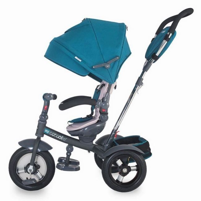 Tricicleta multifunctionala coccolle giro plus albastru smb337010630
