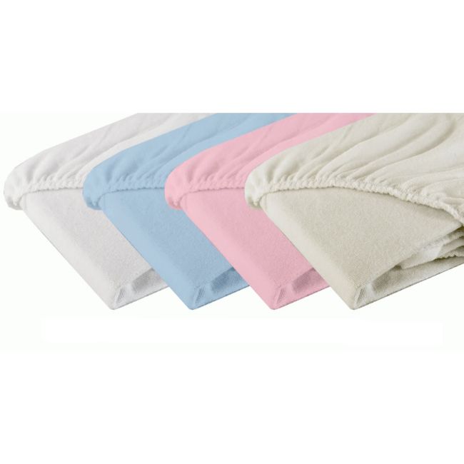 Cearsaf cu elastic din frotir bleu 120/60 cm ERFF05103