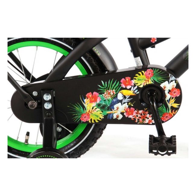 Bicicleta fete Volare Tropical 14 inch cu roti ajutatoare partial montata - SOLVOL61419