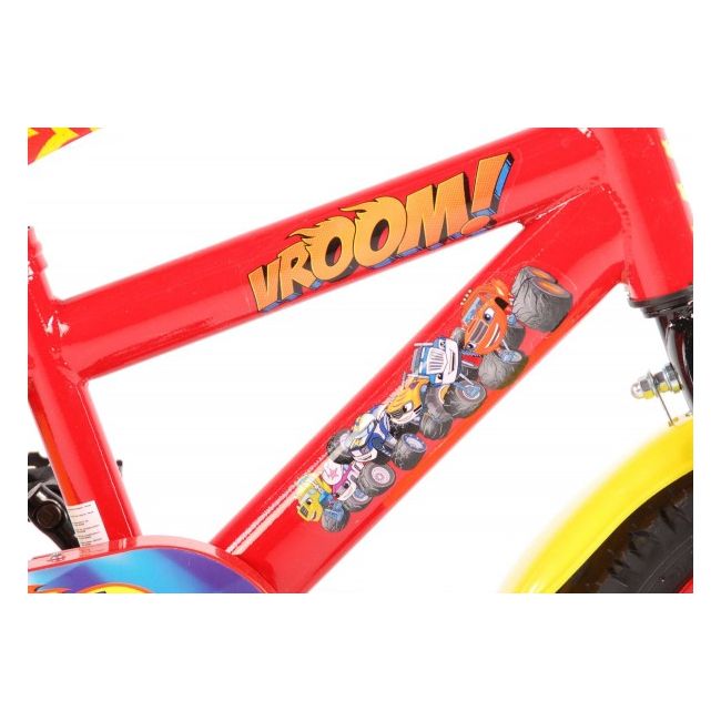 Bicicleta Volare Blaze pentru baieti 12 inch cu roti ajutatoare partial montata - SOLVOL71219-CH