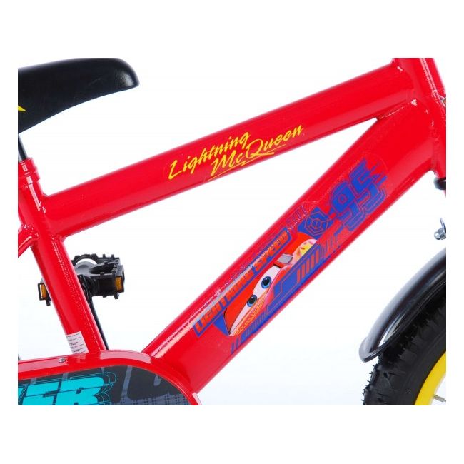 Bicicleta Volare Cars 3 pentru baieti 16 inch cu roti ajutatoare partial montata - SOLVOL81648-CH