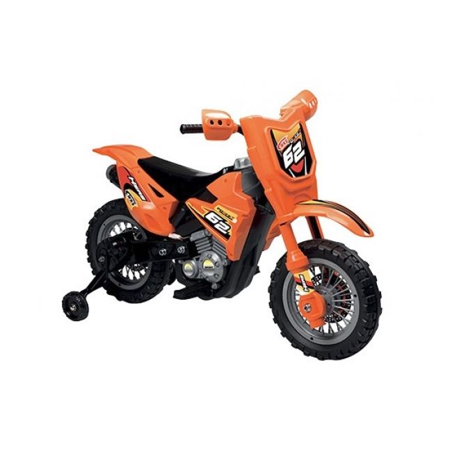 Motocicleta electrica pentru copii Enduro Motocross 6V portocalie  - SOLGL39357