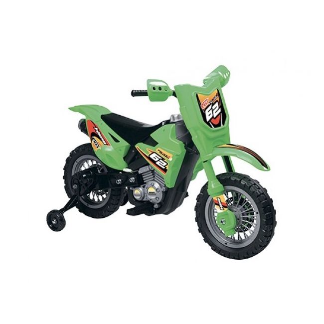 Motocicleta electrica pentru copii Enduro Motocross 6V verde - SOLGL39356