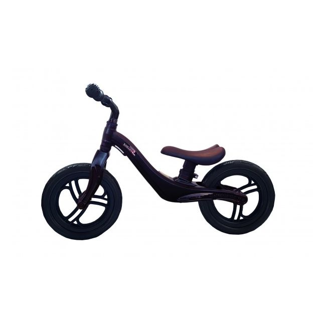 Bicicleta fara pedale 12 inch Neagra foarte usoara 2kg inaltime reglabila roti EVA cadru magneziu - SOLSKMA3