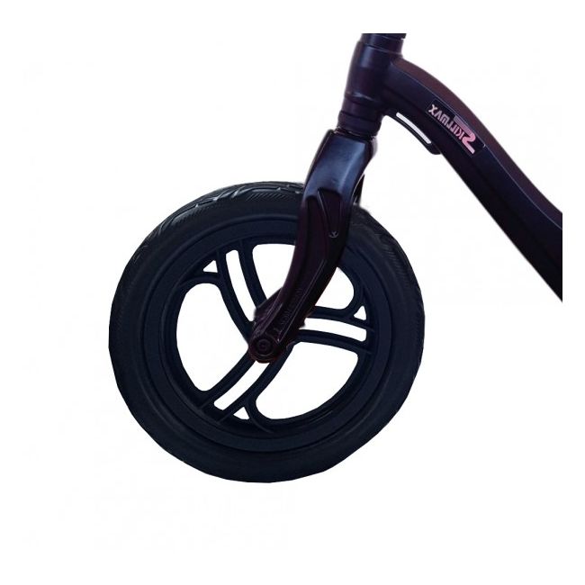 Bicicleta fara pedale 12 inch Neagra foarte usoara 2kg inaltime reglabila roti EVA cadru magneziu - SOLSKMA3