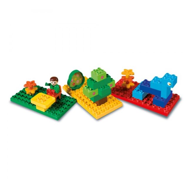 Set 3 placi Unico pentru constructie colorate - SOLUN8521